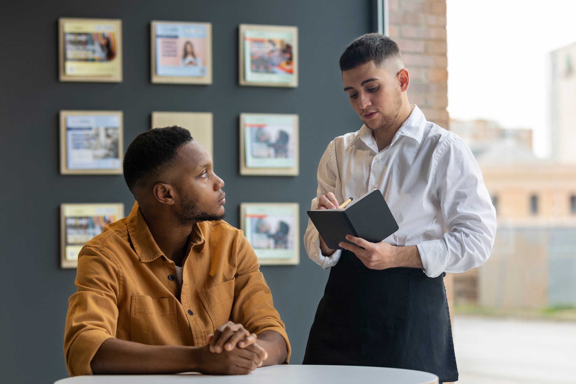 young-trans-man-working-as-waiter