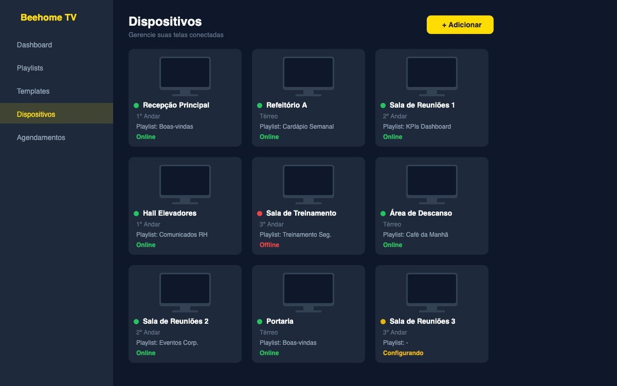 Dispositivos Beehome TV