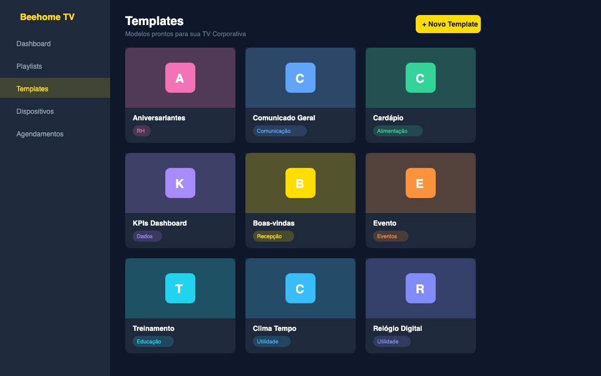 Templates Beehome TV